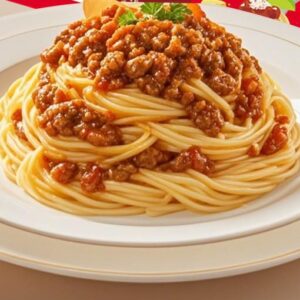 Spaghetti with Rich Meat Sauce