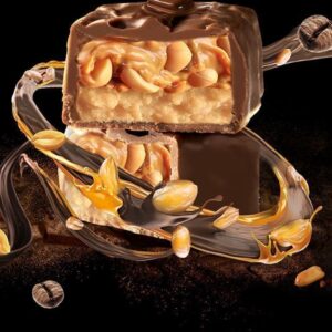 Chocolate Peanut Caramel Nougat Bar