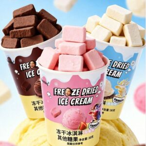 Strawberry and Vanilla Nougat Cubes