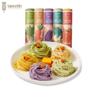 Colorful Vegetable Pasta Tubes
